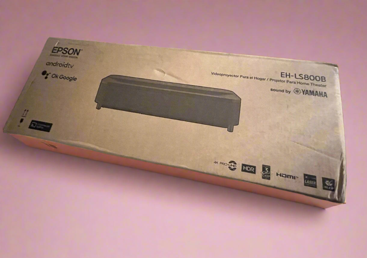 Epson LS800B 4K PRO-UHD Ultra Short Throw Laser Projector – 150" Display, HDR, 4,000 Lumens