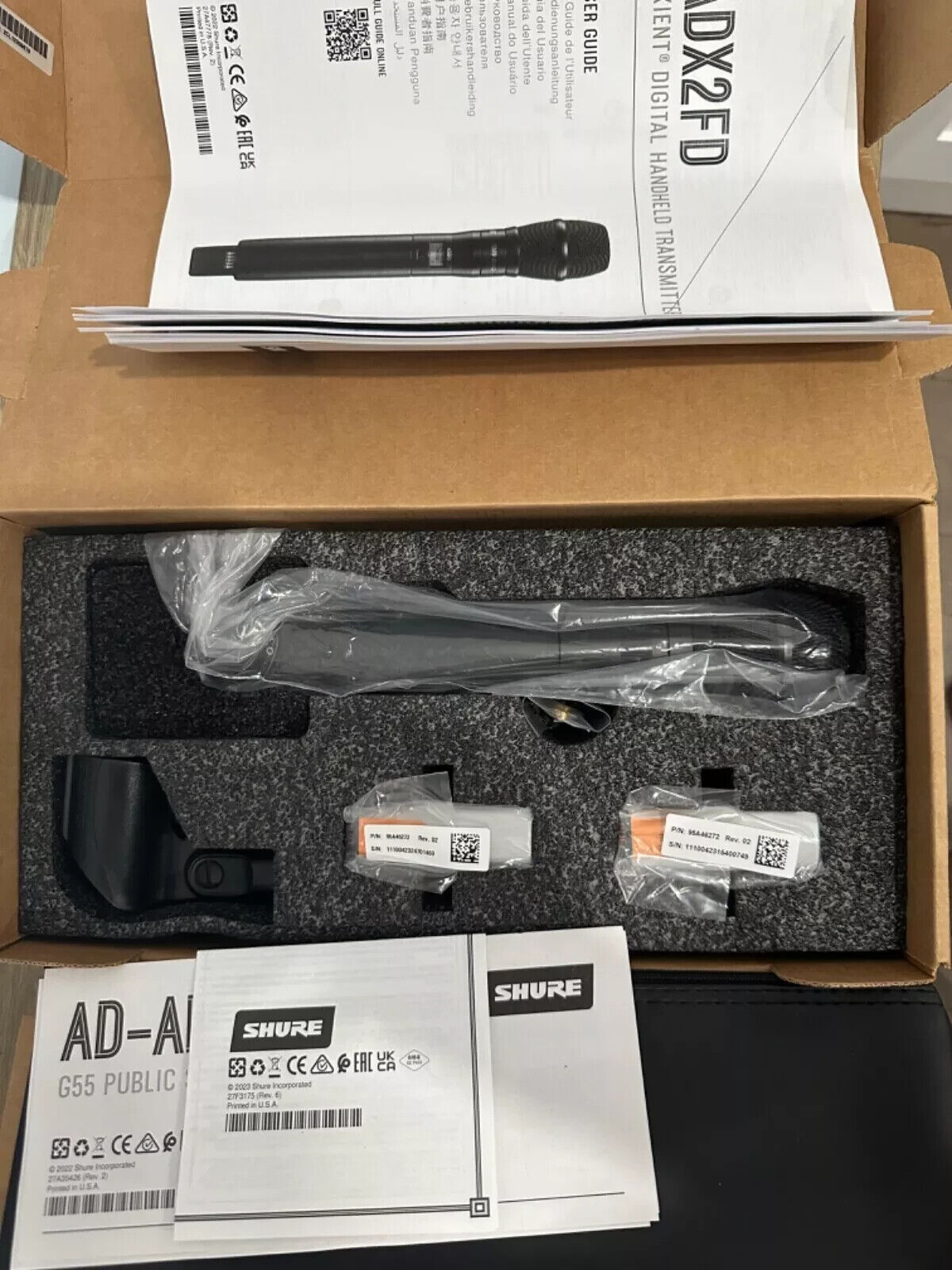 Shure ADX2FD K11B Digital Wireless Microphone Transmitter KSM11B , BRAND NEW