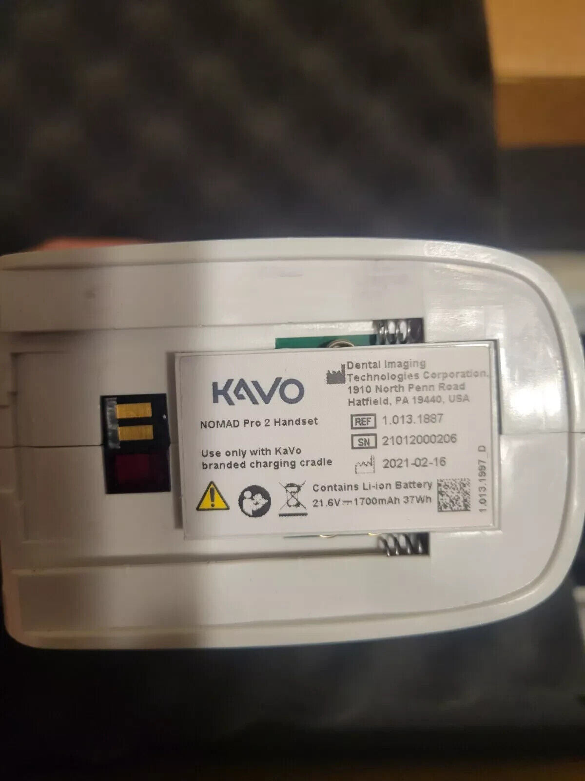 KaVo Nomad Pro 2 Dental Handheld Intraoral Radiographic Imaging System.