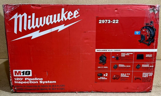 NEW Milwaukee 2973-22 M18 Pipeline Inspection System, Black/Red