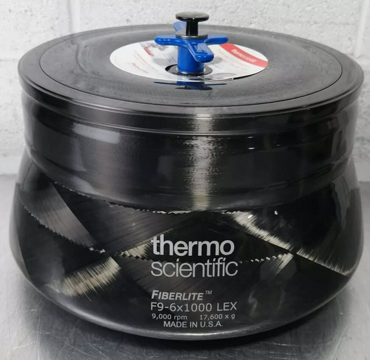 NEW Thermo LYNX 6000 FiberLite F9-6x1000 LEX 76,600xG 9k rpm Fixed Angle Rotor..