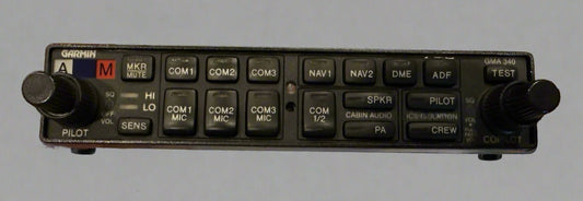 Garmin GMA 340 Audio Panel – Aircraft Intercom & Audio Control Unit 14/28 VDC – Fully Tested Working